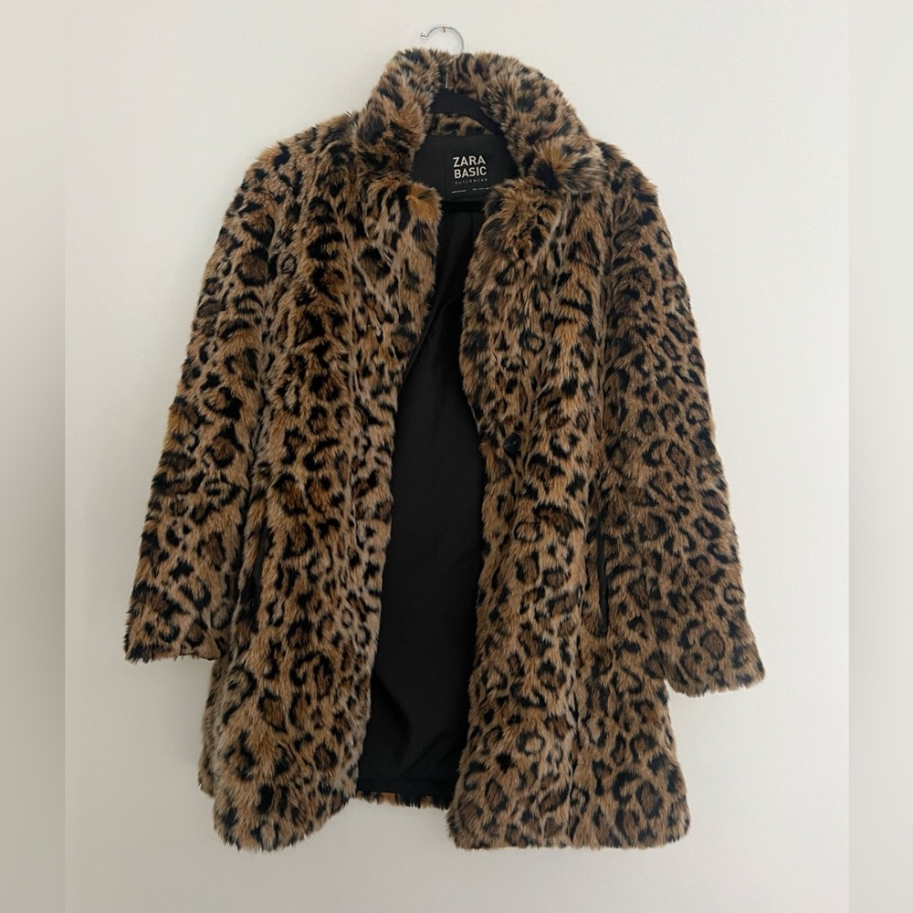 Zara faux fur coat